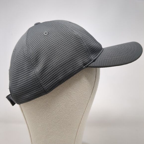 Mule Hide Strapback Hat Gray OSFA Adjustable Embroidered Continental - Picture 3 of 8